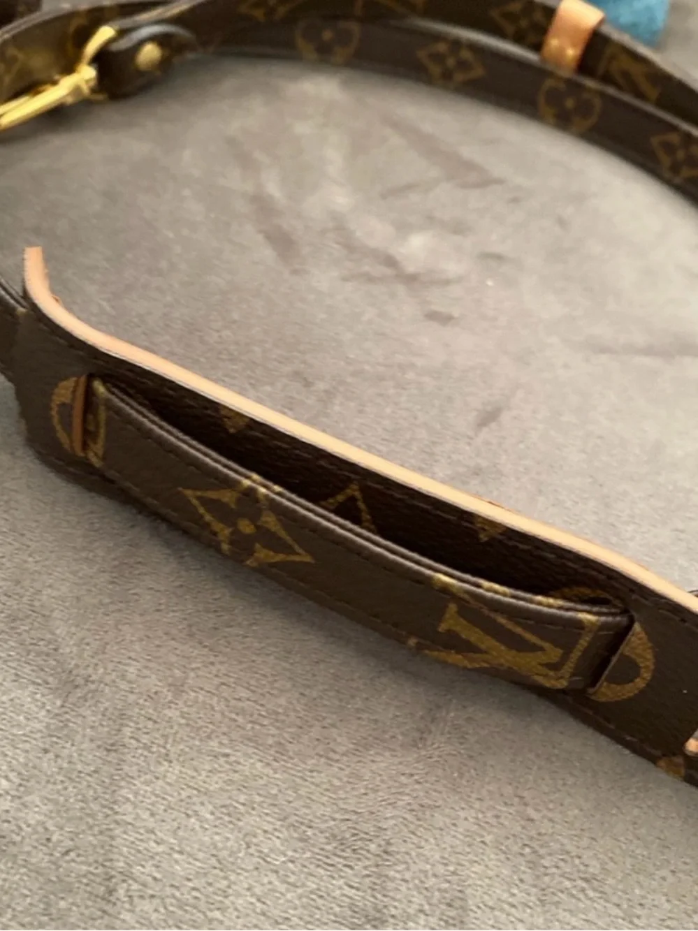Louis Vuitton Monogram Canvas Adjustable Shoulder Strap J52315 Authentic